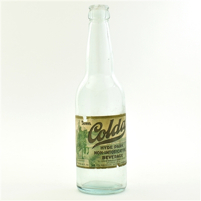 Colda Non-Alcoholic Beverage 1930s Bottle