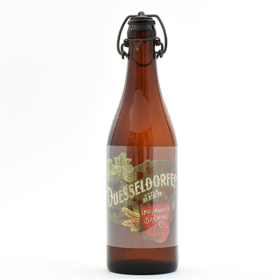 Duesseldorfer Beer Pre-Prohibition Intricate Die Cut Label and Bottle