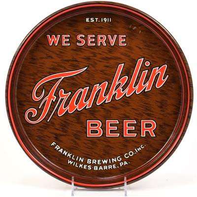 Franklin Beer 1940s Serving Tray