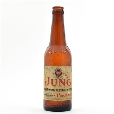 Jung Beer Pre-Prohibition Bottle SHARP