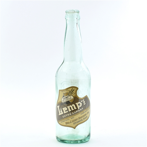 Lemps Extra Export Beer Pre-Prohibition Label with Bottle CLEAN