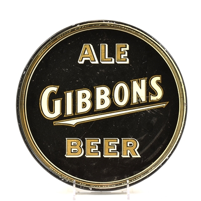 Gibbons Ale-Beer 1930s 12-inch Serving Tray