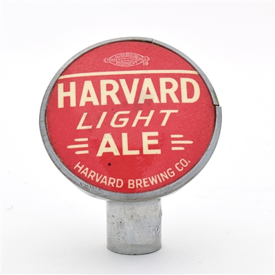 Harvard Light Ale 1940s Tin Can Tap Knob