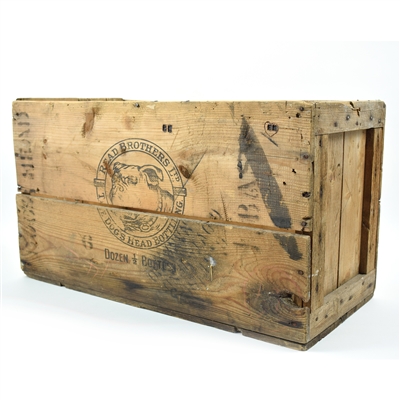 Read Brothers Ltd. Dogs Head Bottling Large Pre-Pro Wood Crate BASS