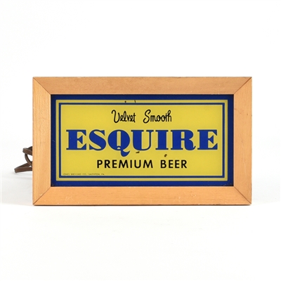 Esquire Beer ROG Illuminated Sign