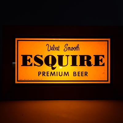Esquire Beer ROG Illuminated Sign