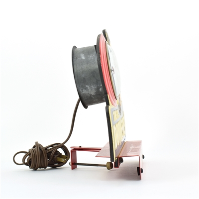 Duquesne Beer 1950s Cash Register Topper Embosograf Clock-Sign TIME FOR DUQUESNE