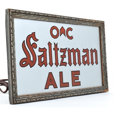 Saltzman Ale Oil City 1930s ROG Illuminated Sign-Lamp RARE