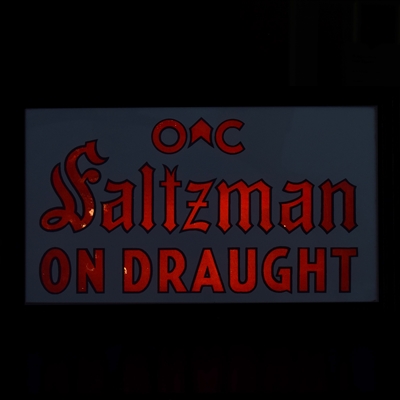 Saltzman Ale On Draught Oil City 1930s ROG Illuminated Sign-Lamp RARE