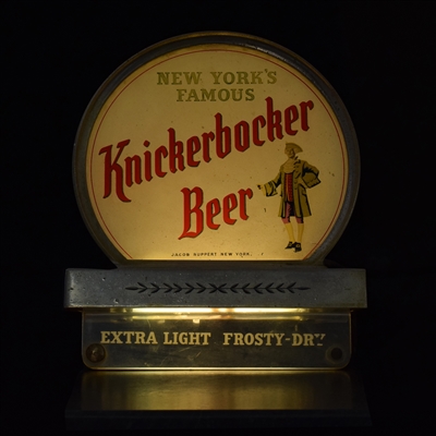 Ruppert Knickerbocker Beer Cash Register Display Illuminated Sign