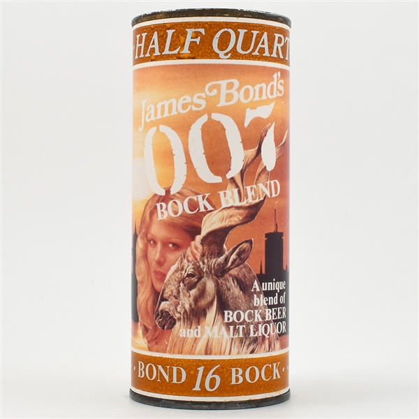 James Bond 007 Bock Blend Paper Label 16 Ounce INSERT JUICE TAB UNLISTED