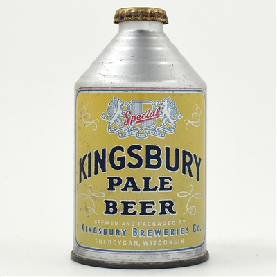 Kingsbury Beer Crowntainer 196-8 EXCELLENT