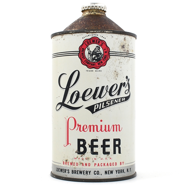 Loewers Beer Quart Cone Top 214-11 RARE