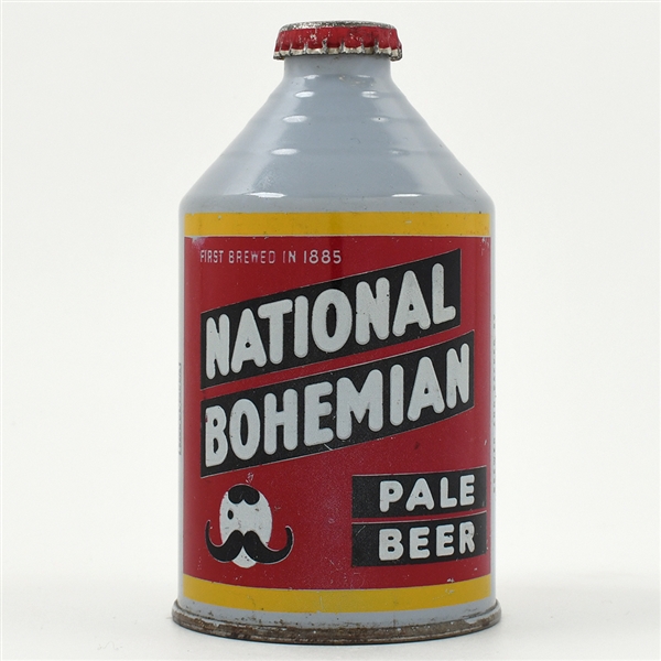 National Bohemian Beer Crowntainer GRAY 197-3 OUTSTANDING RARE