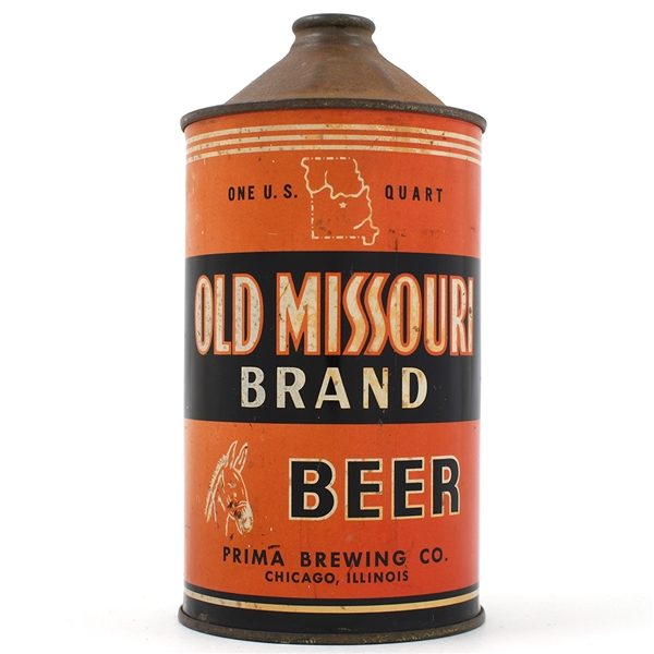 Old Missouri Beer Quart Cone Top 216-4