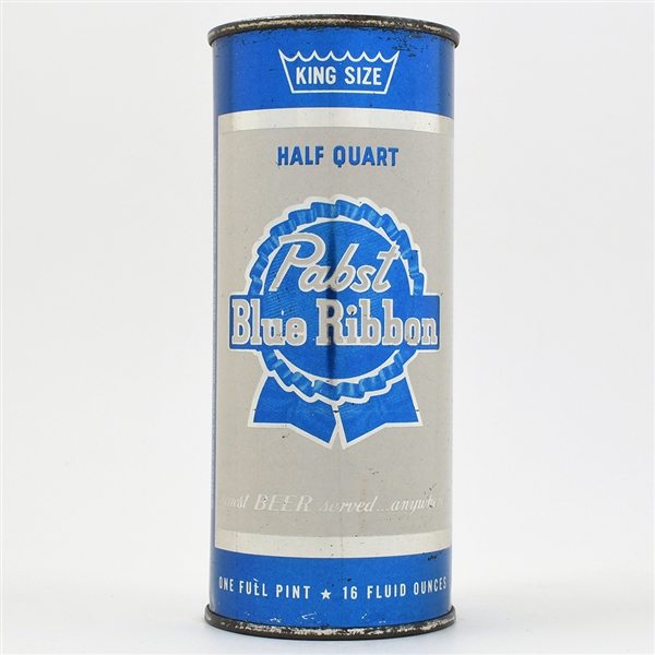 Pabst Blue Ribbon 16 Ounce Flat Top MILWAUKEE 233-26 EXCELLENT