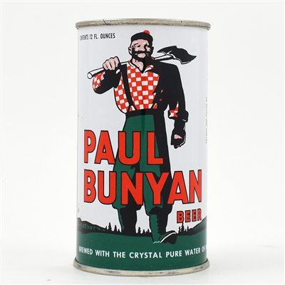 Paul Bunyan Beer Flat Top PAUL BUNYAN DIV COUNTRY BLACK TRIM UNLISTED MINTY