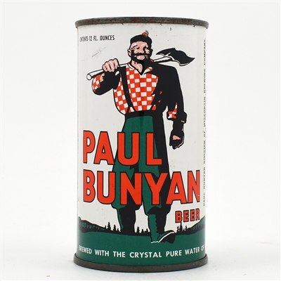 Paul Bunyan Beer Flat Top PAUL BUNYAN DIV STATE BLACK TRIM 112-25 EXCELLENT