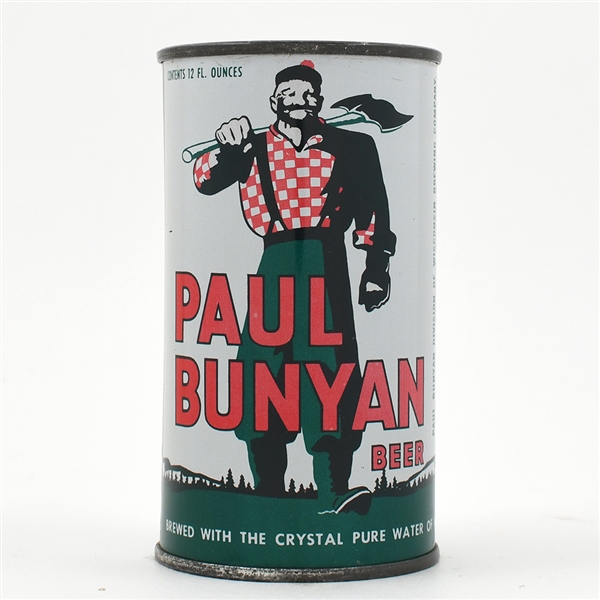 Paul Bunyan Beer Flat Top PAUL BUNYAN DIV STATE GREEN TRIM LIKE-112-26 COOL