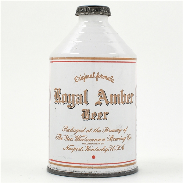 Royal Amber Beer Crowntainer 198-22 RARE OUTSTANDING