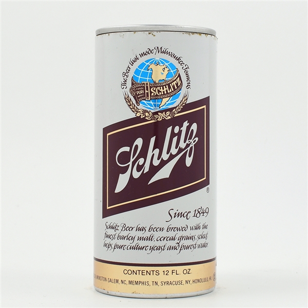 Schlitz Beer Foil Label Aluminum Test Pull Tab 242-19