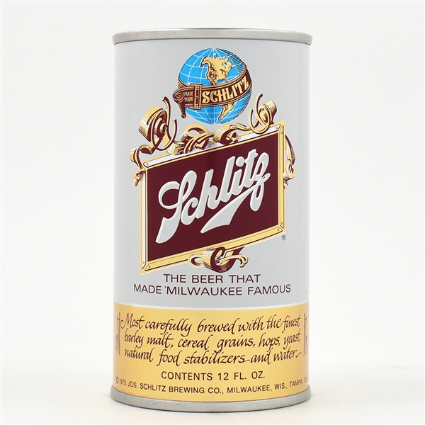 Schlitz Beer Foil Label Test Pull Tab 241-40 MINTY