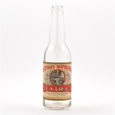 Cold Spring Extra Prohibition Era Bottle LAWRENCE MASS EXCELLENT