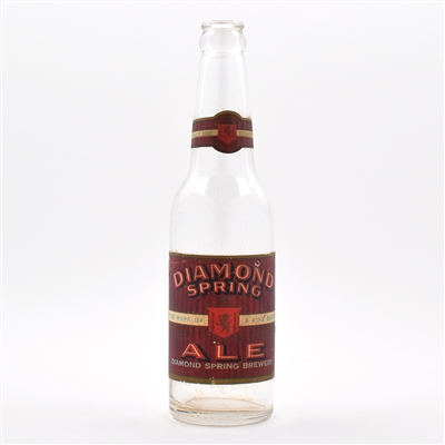 Diamond Spring Ale 1930s Bottle EXCELLENT