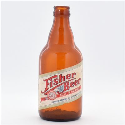 Fisher Beer 1940s Steinie Bottle