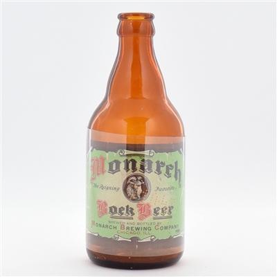 Monarch BOCK 1940s Steinie Bottle SHARP