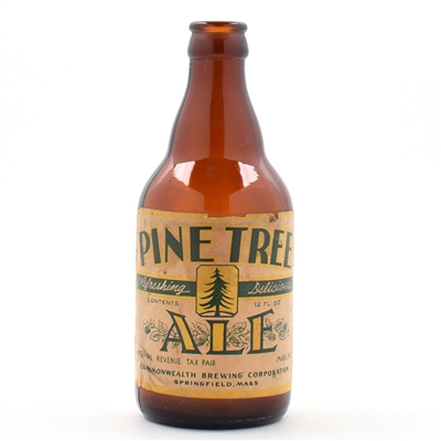 Pine Tree Ale 1930s Steinie Bottle SHARP SCARCE