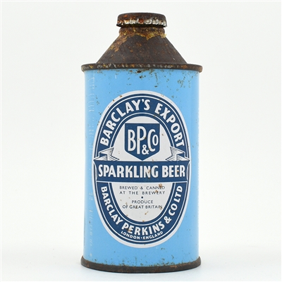 Barclays Export Beer English Cone Top