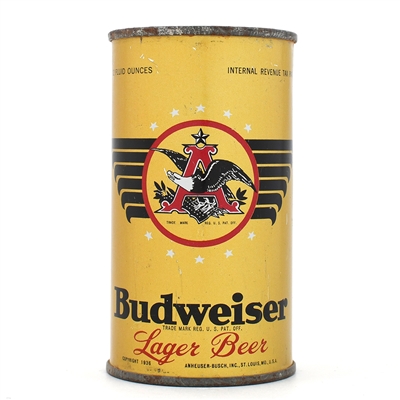 Budweiser Beer Instructional Flat Top 68A X CODE 43-35 UNLISTED IN USBCOI