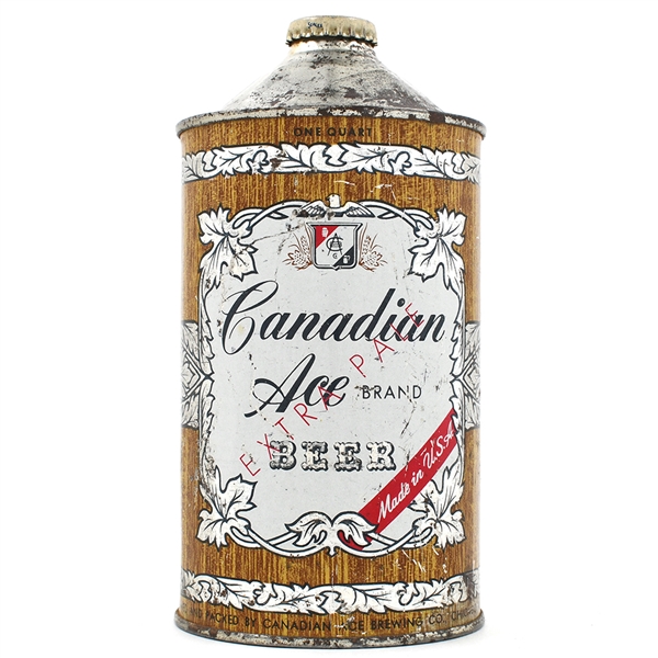 Canadian Ace Beer Quart Cone Top 205-5