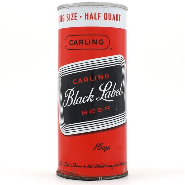 Carling Black Label Beer 16 Ounce ZIP TOP NATICK 140-19