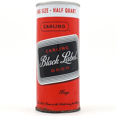 Carling Black Label Beer 16 Ounce ZIP TOP NATICK 140-19