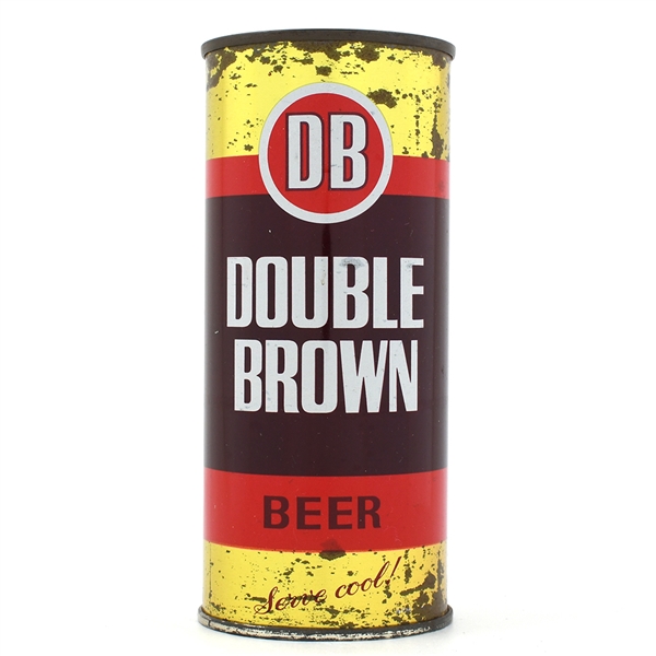 DB Double Brown Beer 15 Ounce New Zealand Flat Top SCARCE EARLY