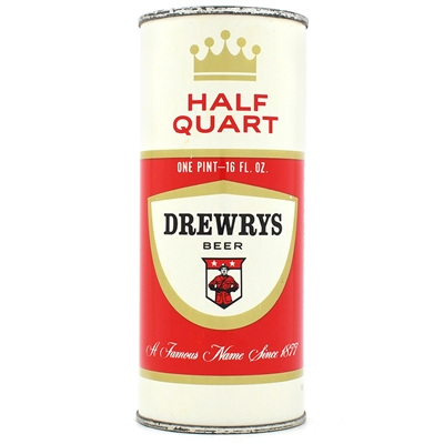 Drewrys Beer 16 Ounce Pull Tab Lidded As Flat Top SOUTH BEND USBCII 149-1