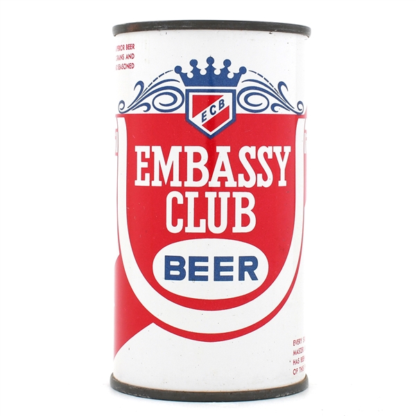 Embassy Club Beer Flat Top METROPOLIS 59-36 EXCELLENT