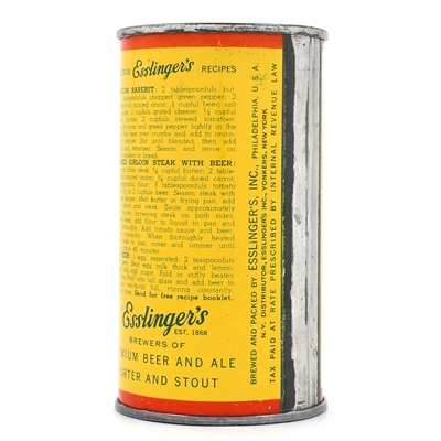 Esslingers Beer Instructional Flat Top 60-17 OI 243