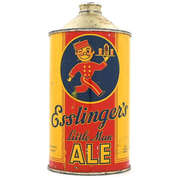 Esslingers Little Man Ale Quart Cone Top 208-8