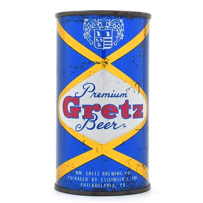 Gretz Beer Flat Top ENAMEL UNLISTED L74-34