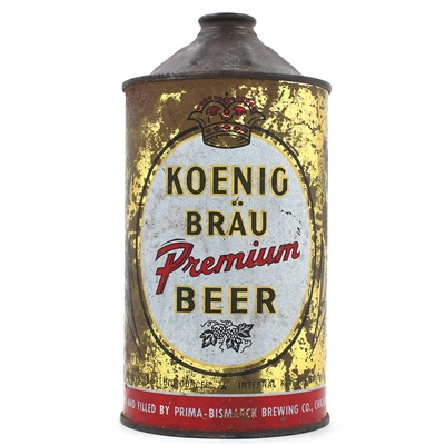 Koenig Brau Beer Quart Cone Top 213-2