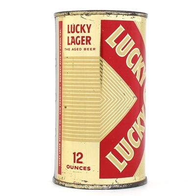 Lucky Lager Beer Flat Top LUCKY SAN FRANCISCO 93-18 EXCEPTIONAL