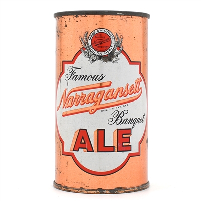 Narragansett Banquet Ale Flat Top IRTP 101-16 RARE THIS CLEAN