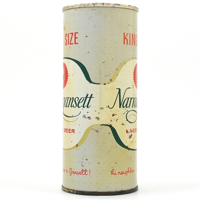 Narragansett Beer 16 Ounce Zip Top SPLIT LABEL 157-12