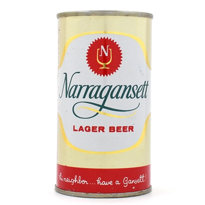 Narragansett Beer Flat Top METALLIC UNLISTED AS FLAT LIKE USBCII 96-2