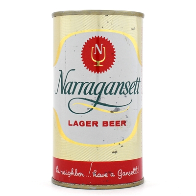 Narragansett Beer Flat Top METALLIC UNLISTED AS FLAT LIKE USBCII 96-2