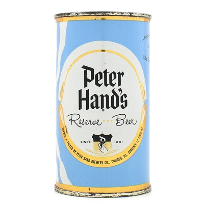 Peter Hands Reserve Beer Bank Lid Flat Top 113-22 NEAR MINT