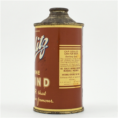 Schlitz Vitamin D Beer Cone Top 183-20